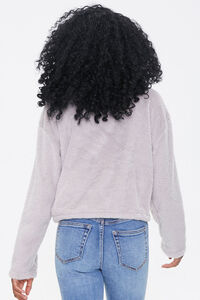 TAUPE Plush Half-Zip Pullover, image 3