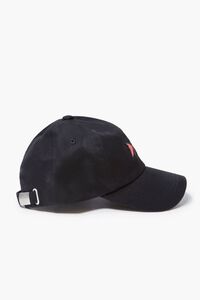 BLACK/PINK Fishbone Embroidered Graphic Dad Cap, image 2