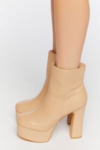 NUDE Faux Leather Platform Booties, image 2