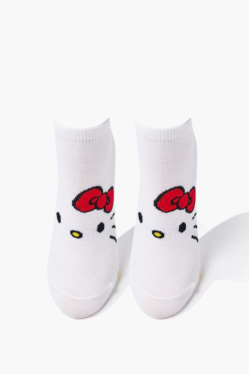 WHITE/MULTI Hello Kitty Ankle Socks, image 3