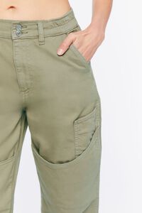 OLIVE Pocket High-Rise Twill Joggers, image 5
