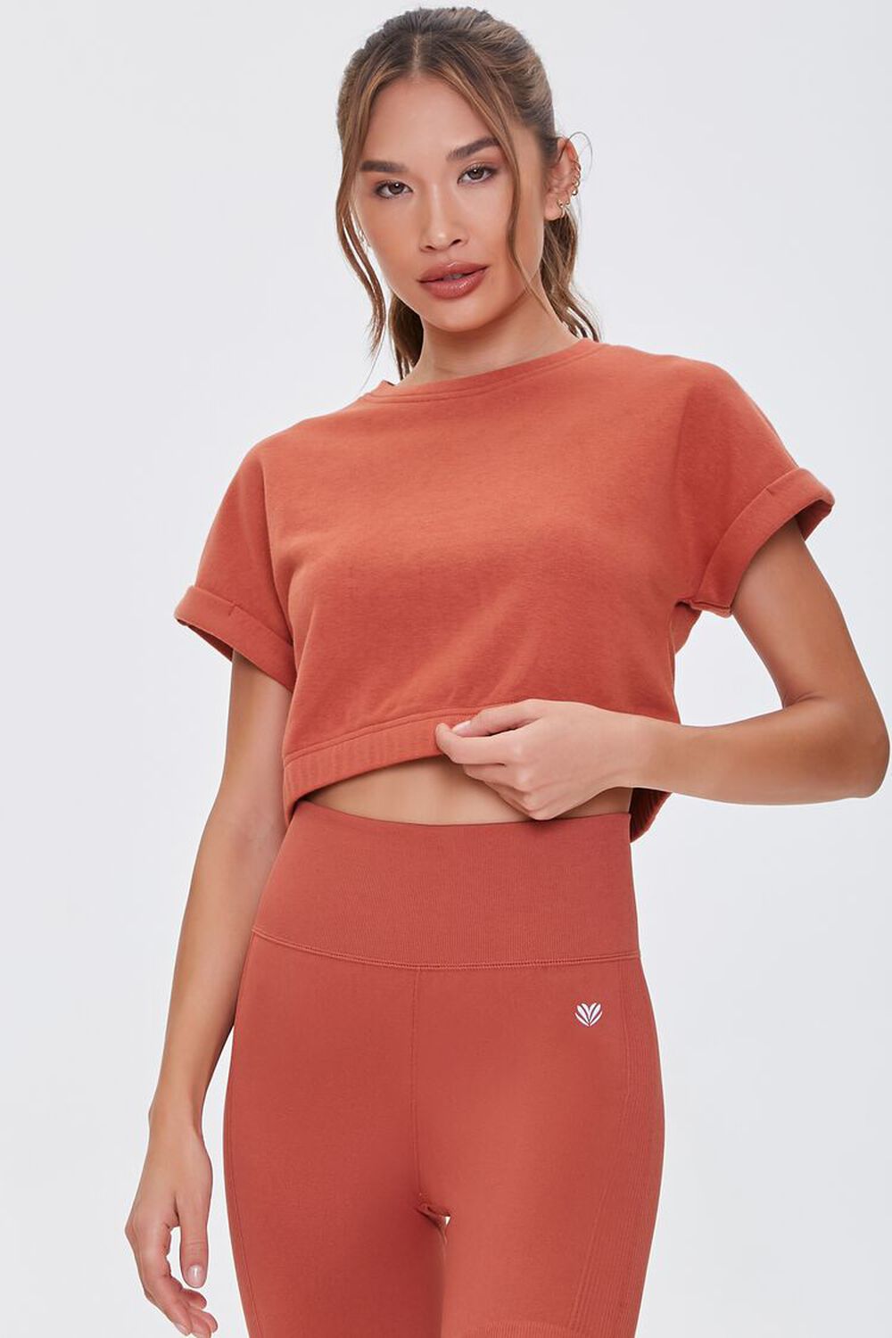 RUST Active Cropped Tee, image 1