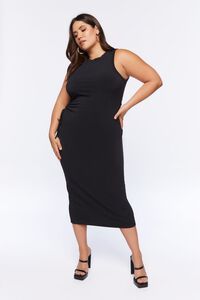 BLACK Plus Size Cutout Midi Dress, image 7