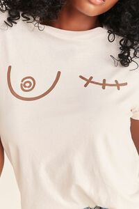 TAUPE/BROWN Breast Cancer Awareness Graphic Tee, image 5