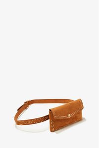 BROWN/GOLD Studded Belt Bag, image 2