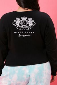 BLACK/WHITE Plus Size Juicy Couture Top, image 3