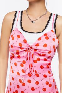 Cherry Print Mini Cami Dress, image 6