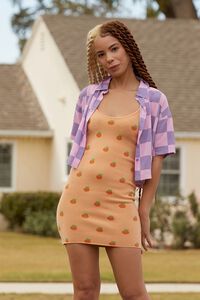 ORANGE/MULTI Orange Print Tank Dress, image 1