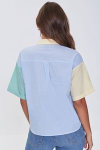 Colorblock Pinstriped Shirt, image 3