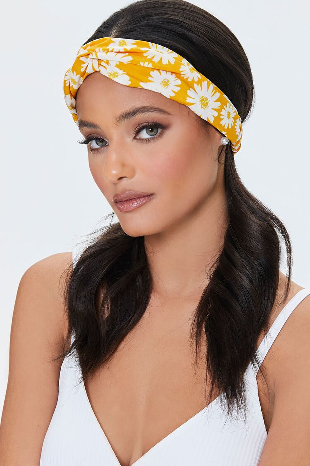 Floral Print Twisted Headwrap