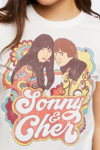 CREAM/MULTI Sonny & Cher Graphic Tee, image 5
