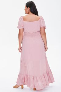 ROSE Plus Size Flounce-Hem Maxi Dress, image 3