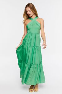 GREEN/MULTI Tiered Maxi Dress, image 4