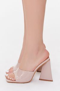 NUDE Faux Patent Leather Open-Toe Heels, image 2