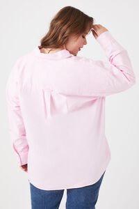 BUBBLE GUM Plus Size Oversized Long-Sleeve Shirt, image 3