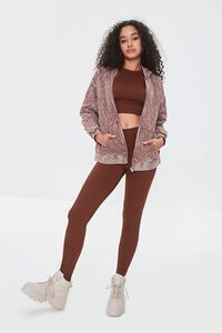 TAUPE Quilted Zip-Up Hoodie, image 5