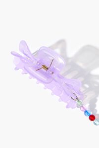 LAVENDER Beaded Chain Claw Hair Clip, image 2