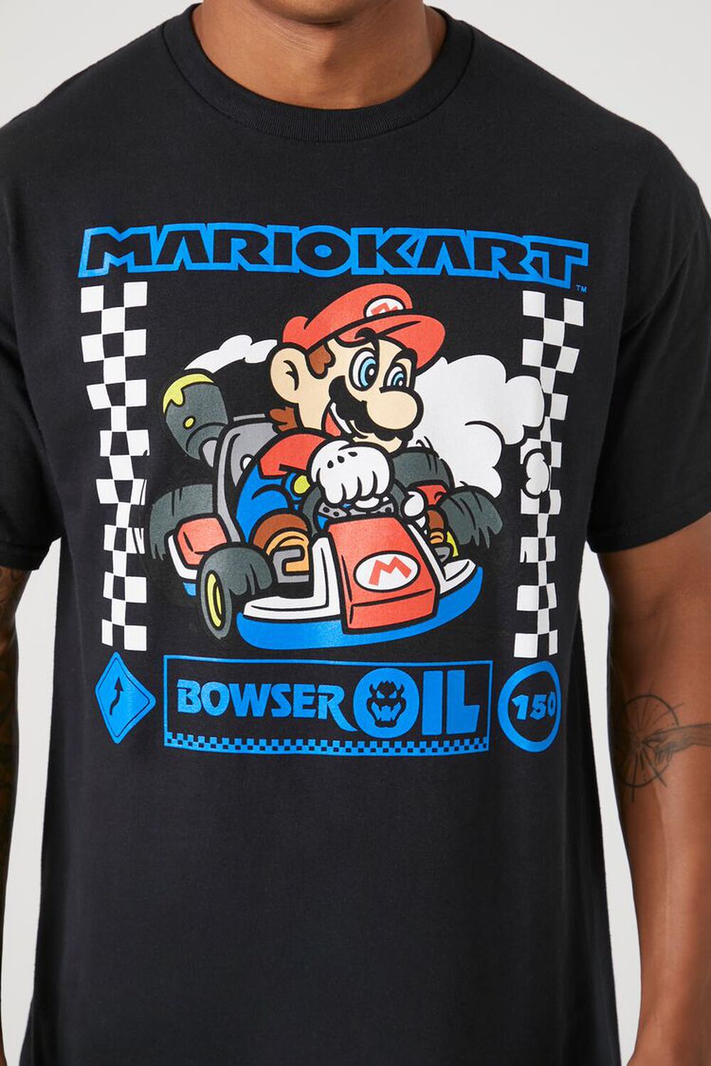 Men's Nintendo Mario Kart Bowser Mario Racing Tee