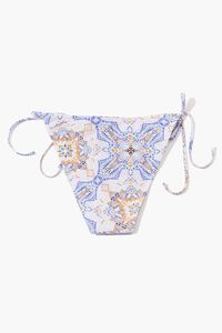 BLUE/MULTI Paisley String Bikini Bottoms, image 2
