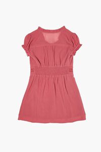 DUSTY PINK Girls Button-Front Dress (Kids), image 2