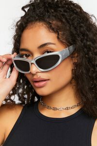 Metallic Shield Sunglasses, image 3