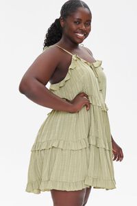 OLIVE Plus Size Tiered Cami Dress, image 2