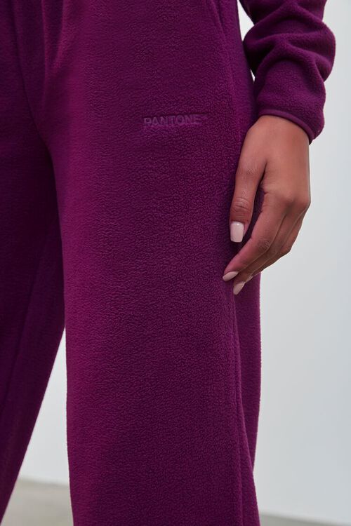 PURPLE Pantone Fleece Sweatpants, image 5
