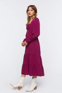 MERLOT Tiered Peasant-Sleeve Midi Dress, image 2
