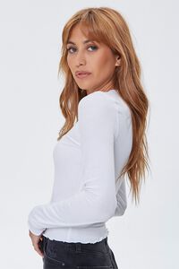 WHITE/BLACK Embroidered Celestial Top, image 2