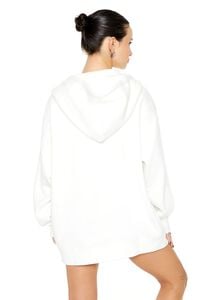 WHITE Fleece Zip-Up Hoodie, image 3