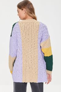GREEN/MULTI Colorblock Cardigan Sweater, image 3