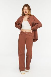 BROWN Recycled Cotton 90s-Fit High-Rise Jeans, image 1