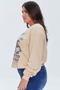 TAUPE/MULTI Plus Size The Beatles Graphic Tee, image 2
