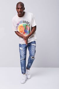 Paint Splatter Distressed Ankle Jeans, image 4