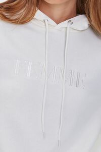 CREAM Femme Embroidered Hoodie, image 5