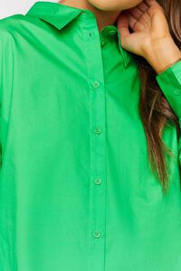 GREEN HAZE Oversized Poplin Shirt, image 6