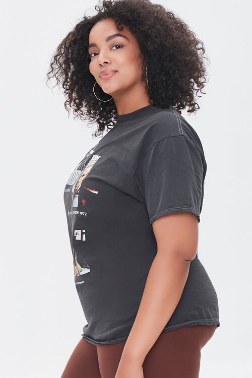 CHARCOAL/MULTI Plus Size The Godfather Graphic Tee, image 2
