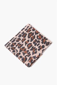 BROWN/MULTI Leopard Print Scarf, image 1