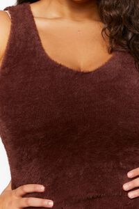 CHOCOLATE Plus Size Fuzzy Sweater-Knit Sleeveless Top, image 5