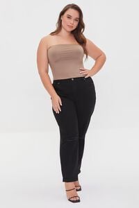 TAUPE Plus Size Tube Top, image 4