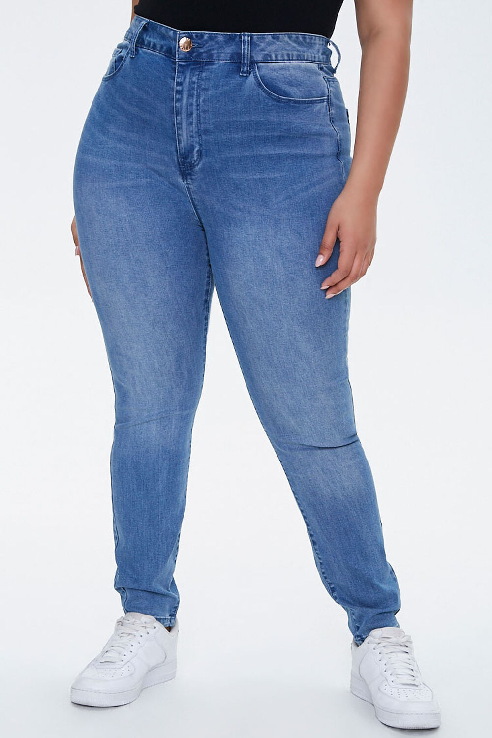 Plus Size High-Rise Skinny Jeans, image 2