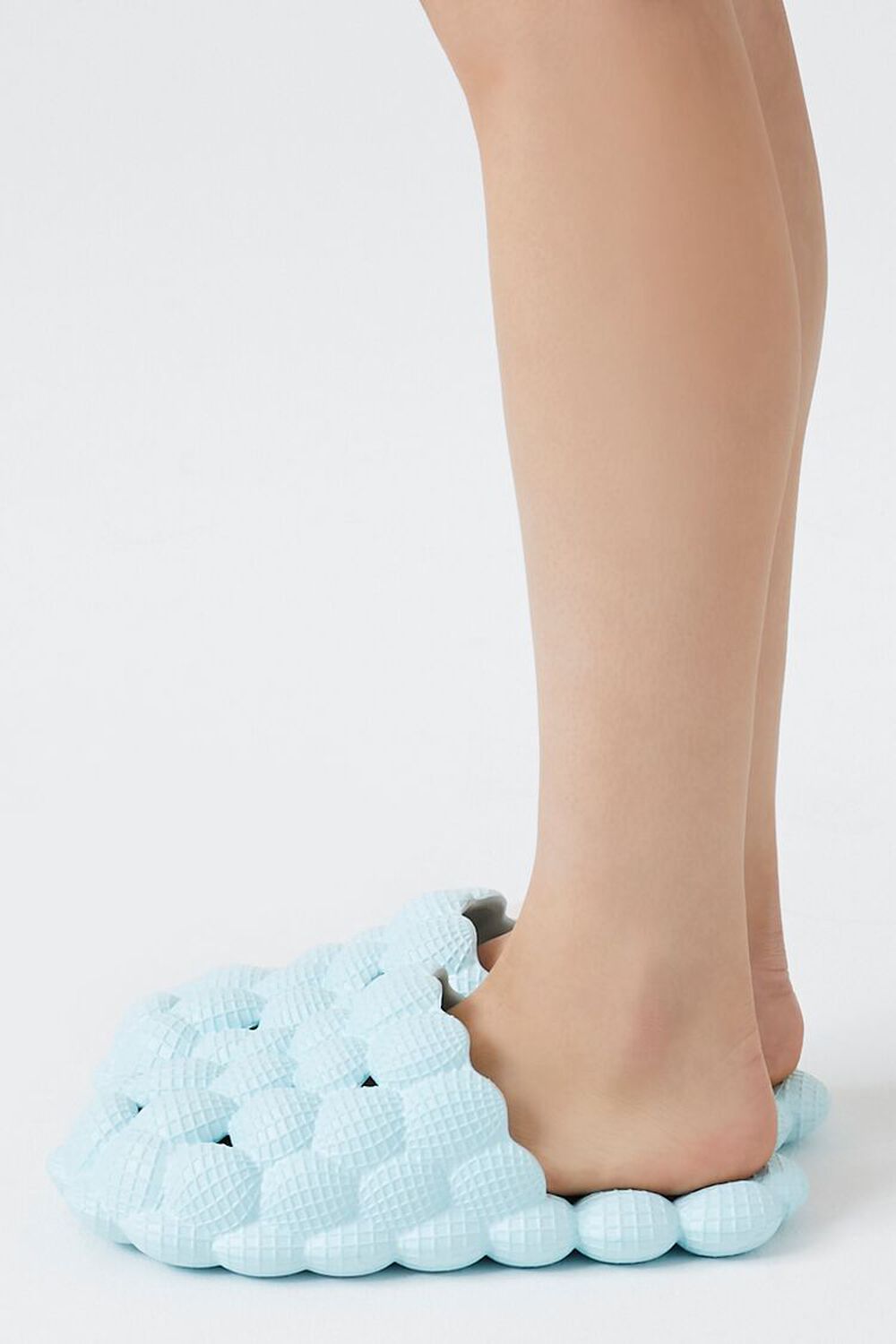 LIGHT BLUE Puffy Bubble Slippers, image 2