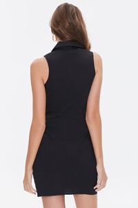 BLACK Sleeveless Bow Shirt Dress, image 3