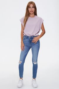 LILAC Cotton Muscle Tee, image 4