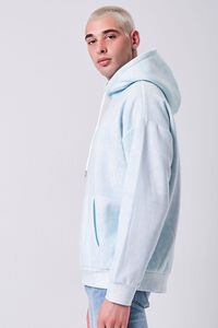 LIGHT BLUE/CREAM Paisley Print French Terry Hoodie, image 2