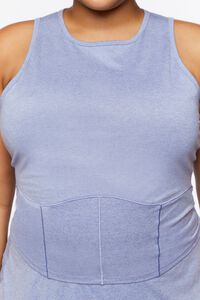 BLUE MIRAGE Plus Size Active Cropped Tank Top, image 5