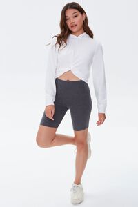 CHARCOAL Organically Grown Cotton Basic Biker Shorts, image 5