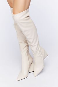 CREAM Faux Leather Over-the-Knee Boots, image 1