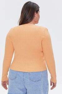 CANTALOUPE Plus Size Ribbed Cardigan Sweater, image 3