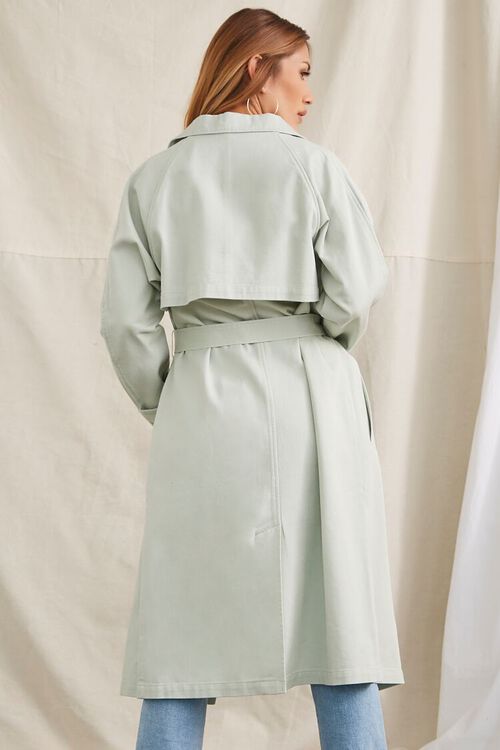MINT Twill Double-Breasted Trench Coat, image 3